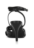 Knot Strap Heel Black