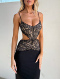 WISTERIA MAXI DRESS BLACK