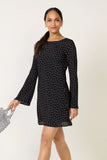 Campbell Dot Crepe Mini Dress