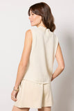 Renne Faux Suede Top