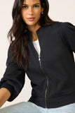 Jaci Puff Zip Up Top