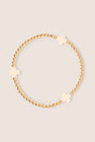 Signature Cross 3mm Gold Bracelet Off White