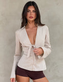 SABRINE SHIRT BEIGE STRIPE