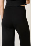 Ponte Knit Wide Leg Pant