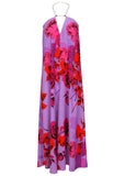 Beaded Halter Maxi Offset Sensual Bouquet