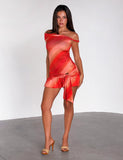 HAELO MINI DRESS SUNRISE GLITTER STRIPE
