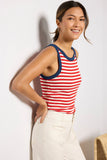 Sonya Stripe Ringer Tank