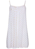 Lurex Cover Up Dress Pearl White