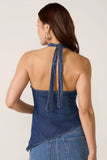 Asymmetrical Hem Halter Top