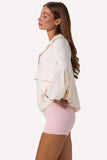 Oversized Track Jacket in White