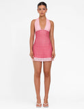 NAVIA DRESS RED RED CHECK