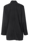 Double Breasted Blazer Jet Black