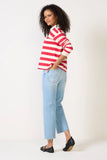 Mid Rise Rambler Zip Ankle Fray Jean