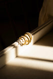 Moti Gold Double Hoops