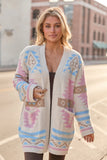 Cheyene Pastel Southwestern Print Cardigan
