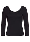 Square Neck Top Black