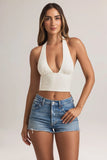 Modal Halterneck Top in White