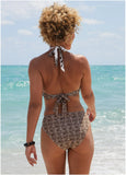 Anguilla Halter Bikini Top Mystic Paisley