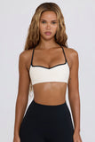 Soft Active Sweetheart Neck Sports Bra in White