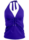 Sicily Halter Tankini Top Cobalt Blue