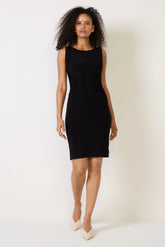 Sleeveless Shirred Waist Dress
