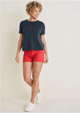 Naomi Denim Shorts Scarlet