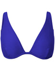 Underwire Swim Top Textured Cobalt Blue