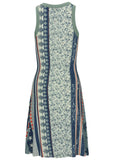 Printed Fit And Flare Dress Americana Floral Star