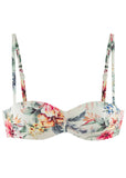 Printed Bandeau Top Cream Multi