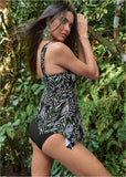 Sharkbite Hem Tankini Top Seagrass