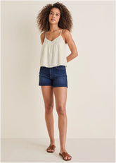 Naomi Denim Shorts Dark Wash