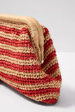 Maeve Striped Clutch