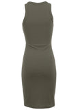 Flexrib Mini Dress Olive