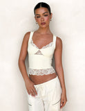 DIONE LACE TOP YELLOW BUTTER SOFT BUTTER
