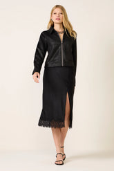 Satin Skirt w Lace