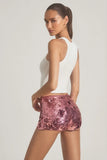 Sequin Embellished Mini Shorts in Pink