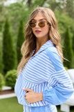 Mallory Blue Striped Pullover