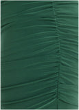 Ruched Side Ponte Mini Tropical Green