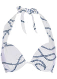 Marilyn Push Up Bikini Top Nautical Ropes