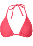 Texture String Triangle Top Textured Sunset Pink