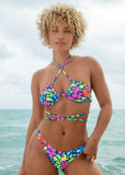Strappy Ibiza Triangle Top Flower Garden