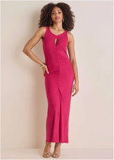 Key Hole Maxi Dress Granita