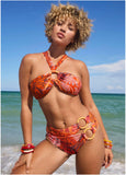 Bamboo Ring Bikini Bottom Parrot Palm