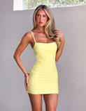MIDORI BANDAGE DRESS YELLOW