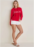 America Hoodie Sweater Racing Red Multi