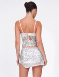 JOSEPHINE MINI SKIRT WHITE ANIMAL ANIMAL PRINT