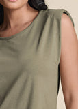 Easy Shift Dress Olive