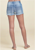 Jessica Cutoff Denim Shorts Light Wash