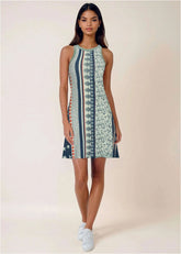 Printed Fit And Flare Dress Americana Floral Star