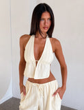 LAINEY TOP BEIGE STRIPE